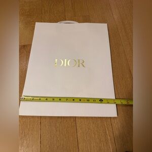 Dior Cream Bag with Gold Logo